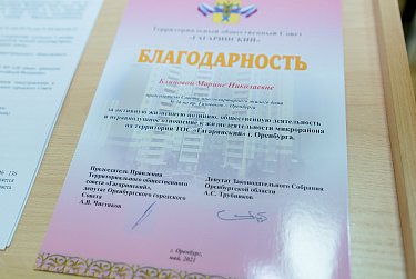 ТОС «Гагаринский». Работа на благо каждого жителя